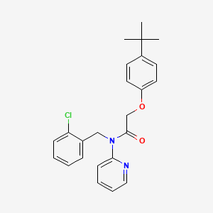 molecular formula C24H25ClN2O2 B11329808 2-(4-tert-butylphenoxy)-N-(2-chlorobenzyl)-N-(pyridin-2-yl)acetamide 