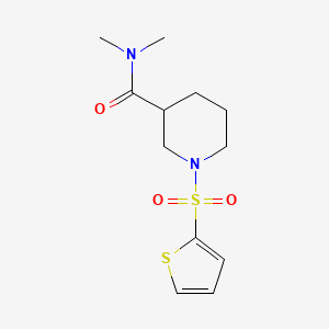 molecular formula C12H18N2O3S2 B11329848 N,N-dimethyl-1-(thiophen-2-ylsulfonyl)piperidine-3-carboxamide 