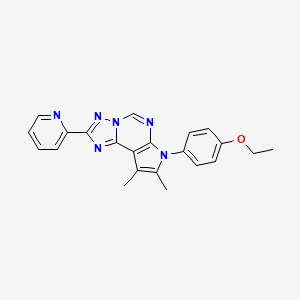 4-[8,9-Dimethyl-2-(2-pyridyl)-7H-pyrrolo[3,2-E][1,2,4]triazolo[1,5-C]pyrimidin-7-YL]phenyl ethyl ether