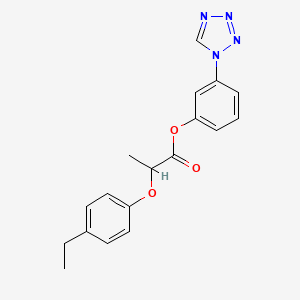 3-(1H-tetrazol-1-yl)phenyl 2-(4-ethylphenoxy)propanoate