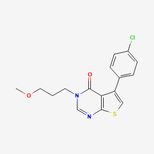 5-(4-chlorophenyl)-3-(3-methoxypropyl)thieno[2,3-d]pyrimidin-4(3H)-one