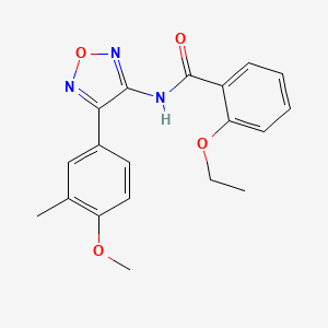 molecular formula C19H19N3O4 B11329945 2-ethoxy-N-[4-(4-methoxy-3-methylphenyl)-1,2,5-oxadiazol-3-yl]benzamide 