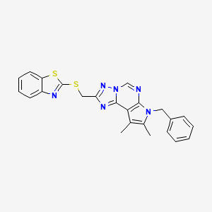 1,3-Benzothiazol-2-YL [(7-benzyl-8,9-dimethyl-7H-pyrrolo[3,2-E][1,2,4]triazolo[1,5-C]pyrimidin-2-YL)methyl] sulfide