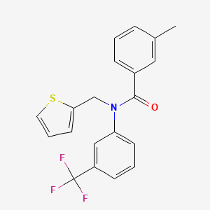 3-methyl-N-(thiophen-2-ylmethyl)-N-[3-(trifluoromethyl)phenyl]benzamide