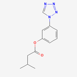 molecular formula C12H14N4O2 B11329992 3-(1H-tetrazol-1-yl)phenyl 3-methylbutanoate 