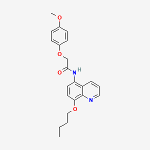 molecular formula C22H24N2O4 B11330008 N-(8-butoxyquinolin-5-yl)-2-(4-methoxyphenoxy)acetamide 