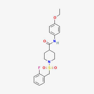 N-(4-ethoxyphenyl)-1-[(2-fluorobenzyl)sulfonyl]piperidine-4-carboxamide