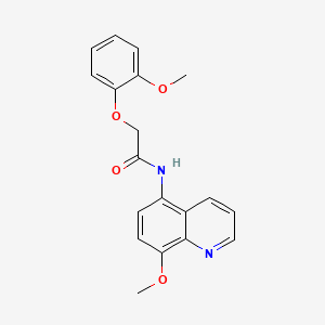 2-(2-methoxyphenoxy)-N-(8-methoxyquinolin-5-yl)acetamide