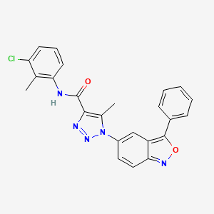 N-(3-chloro-2-methylphenyl)-5-methyl-1-(3-phenyl-2,1-benzoxazol-5-yl)-1H-1,2,3-triazole-4-carboxamide