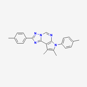 8,9-dimethyl-2,7-bis(4-methylphenyl)-7H-pyrrolo[3,2-e][1,2,4]triazolo[1,5-c]pyrimidine