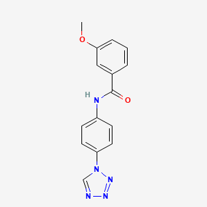 3-methoxy-N-[4-(1H-tetrazol-1-yl)phenyl]benzamide