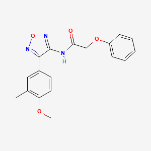 N-[4-(4-methoxy-3-methylphenyl)-1,2,5-oxadiazol-3-yl]-2-phenoxyacetamide