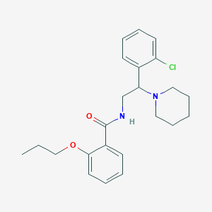 N-[2-(2-chlorophenyl)-2-(piperidin-1-yl)ethyl]-2-propoxybenzamide