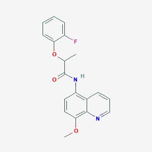 2-(2-fluorophenoxy)-N-(8-methoxyquinolin-5-yl)propanamide