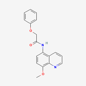 molecular formula C18H16N2O3 B11330131 N-(8-methoxyquinolin-5-yl)-2-phenoxyacetamide 