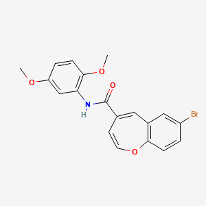 7-bromo-N-(2,5-dimethoxyphenyl)-1-benzoxepine-4-carboxamide