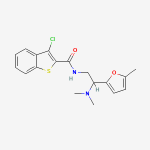 3-chloro-N-[2-(dimethylamino)-2-(5-methylfuran-2-yl)ethyl]-1-benzothiophene-2-carboxamide