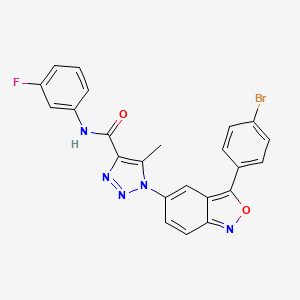 1-[3-(4-bromophenyl)-2,1-benzoxazol-5-yl]-N-(3-fluorophenyl)-5-methyl-1H-1,2,3-triazole-4-carboxamide