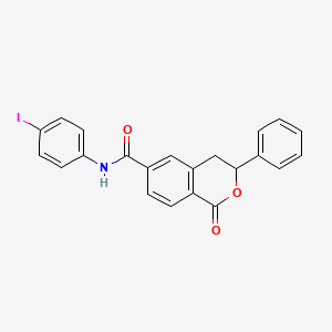 N-(4-iodophenyl)-1-oxo-3-phenyl-3,4-dihydro-1H-isochromene-6-carboxamide