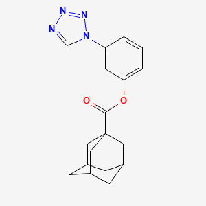 molecular formula C18H20N4O2 B11330249 3-(1H-1,2,3,4-Tetrazol-1-YL)phenyl adamantane-1-carboxylate 