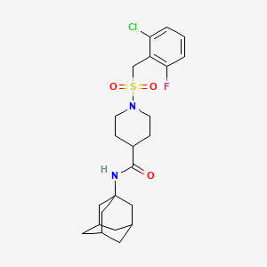 N-(Adamantan-1-YL)-1-[(2-chloro-6-fluorophenyl)methanesulfonyl]piperidine-4-carboxamide