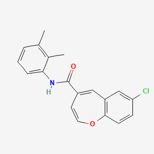 molecular formula C19H16ClNO2 B11330256 7-chloro-N-(2,3-dimethylphenyl)-1-benzoxepine-4-carboxamide 