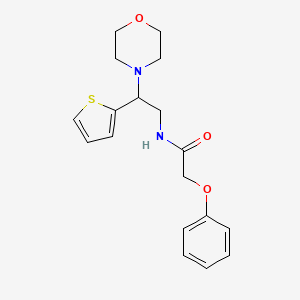 N-[2-(morpholin-4-yl)-2-(thiophen-2-yl)ethyl]-2-phenoxyacetamide