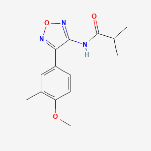 N-[4-(4-methoxy-3-methylphenyl)-1,2,5-oxadiazol-3-yl]-2-methylpropanamide