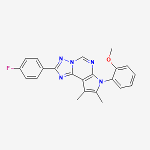 2-(4-fluorophenyl)-7-(2-methoxyphenyl)-8,9-dimethyl-7H-pyrrolo[3,2-e][1,2,4]triazolo[1,5-c]pyrimidine