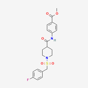 Methyl 4-[({1-[(4-fluorobenzyl)sulfonyl]piperidin-4-yl}carbonyl)amino]benzoate