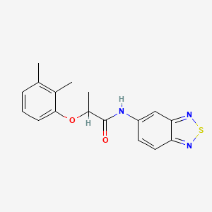 molecular formula C17H17N3O2S B11330334 N-(2,1,3-benzothiadiazol-5-yl)-2-(2,3-dimethylphenoxy)propanamide 