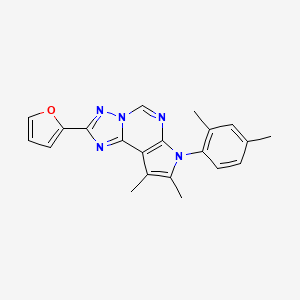 7-(2,4-dimethylphenyl)-2-(2-furyl)-8,9-dimethyl-7H-pyrrolo[3,2-e][1,2,4]triazolo[1,5-c]pyrimidine