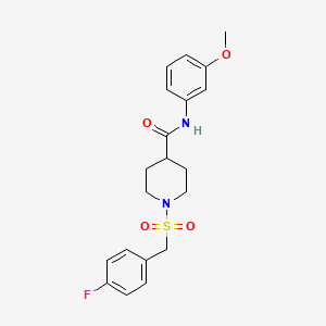 1-[(4-fluorobenzyl)sulfonyl]-N-(3-methoxyphenyl)piperidine-4-carboxamide