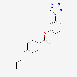 3-(1H-tetrazol-1-yl)phenyl 4-butylcyclohexanecarboxylate