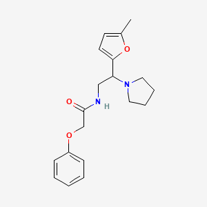 N-[2-(5-methylfuran-2-yl)-2-(pyrrolidin-1-yl)ethyl]-2-phenoxyacetamide