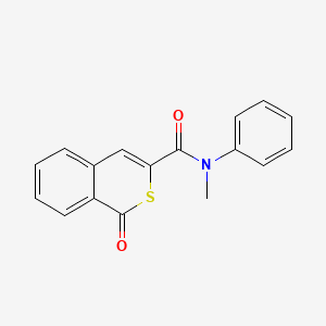 molecular formula C17H13NO2S B11330426 N-methyl-1-oxo-N-phenyl-1H-isothiochromene-3-carboxamide 