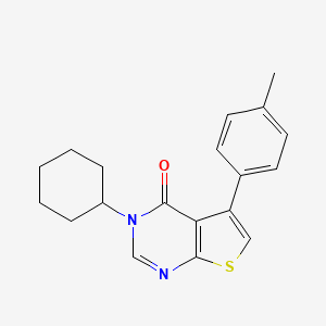 3-cyclohexyl-5-(4-methylphenyl)thieno[2,3-d]pyrimidin-4(3H)-one