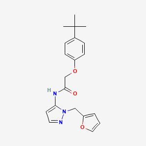 2-(4-tert-butylphenoxy)-N-[1-(furan-2-ylmethyl)-1H-pyrazol-5-yl]acetamide