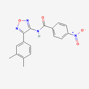 N-[4-(3,4-dimethylphenyl)-1,2,5-oxadiazol-3-yl]-4-nitrobenzamide