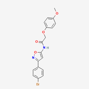 N-[3-(4-bromophenyl)-1,2-oxazol-5-yl]-2-(4-methoxyphenoxy)acetamide