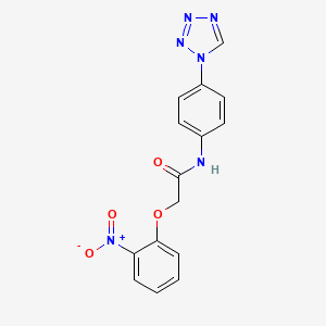 2-(2-nitrophenoxy)-N-[4-(1H-tetrazol-1-yl)phenyl]acetamide