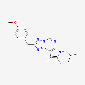 4-[(7-Isobutyl-8,9-dimethyl-7H-pyrrolo[3,2-E][1,2,4]triazolo[1,5-C]pyrimidin-2-YL)methyl]phenyl methyl ether