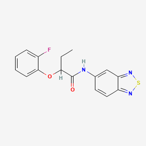 N-(2,1,3-benzothiadiazol-5-yl)-2-(2-fluorophenoxy)butanamide