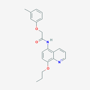 2-(3-methylphenoxy)-N-(8-propoxyquinolin-5-yl)acetamide