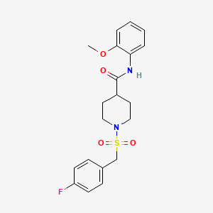 1-[(4-fluorobenzyl)sulfonyl]-N-(2-methoxyphenyl)piperidine-4-carboxamide