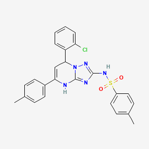 N-[7-(2-chlorophenyl)-5-(4-methylphenyl)-4,7-dihydro[1,2,4]triazolo[1,5-a]pyrimidin-2-yl]-4-methylbenzenesulfonamide