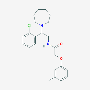 N-[2-(azepan-1-yl)-2-(2-chlorophenyl)ethyl]-2-(3-methylphenoxy)acetamide