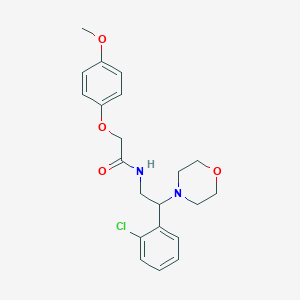 N-[2-(2-chlorophenyl)-2-(morpholin-4-yl)ethyl]-2-(4-methoxyphenoxy)acetamide