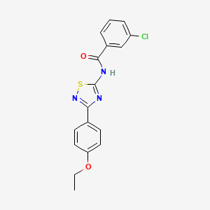 3-chloro-N-[3-(4-ethoxyphenyl)-1,2,4-thiadiazol-5-yl]benzamide