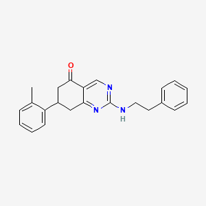 7-(2-methylphenyl)-2-[(2-phenylethyl)amino]-7,8-dihydroquinazolin-5(6H)-one